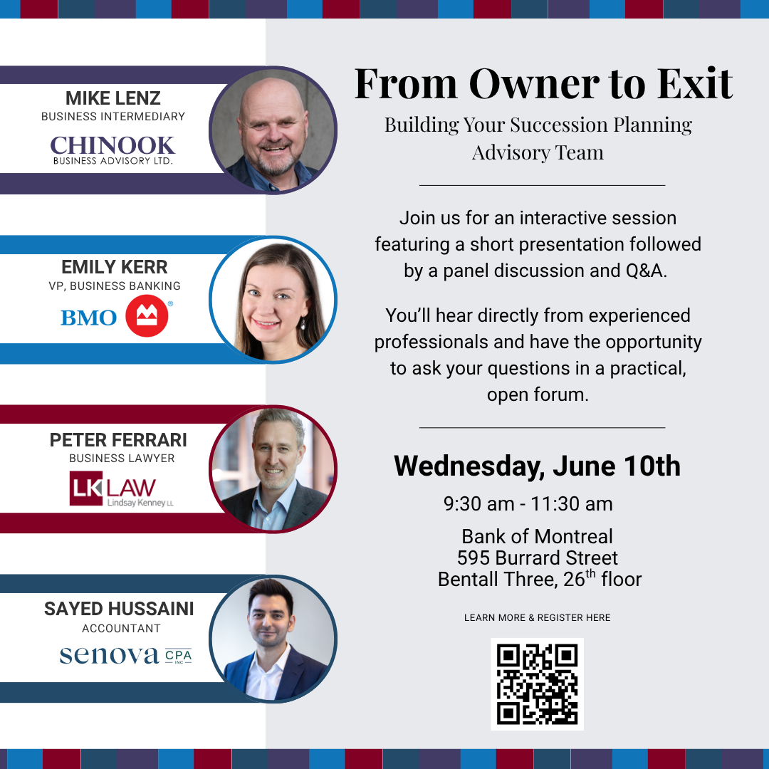 From Owner to Exit event poster
